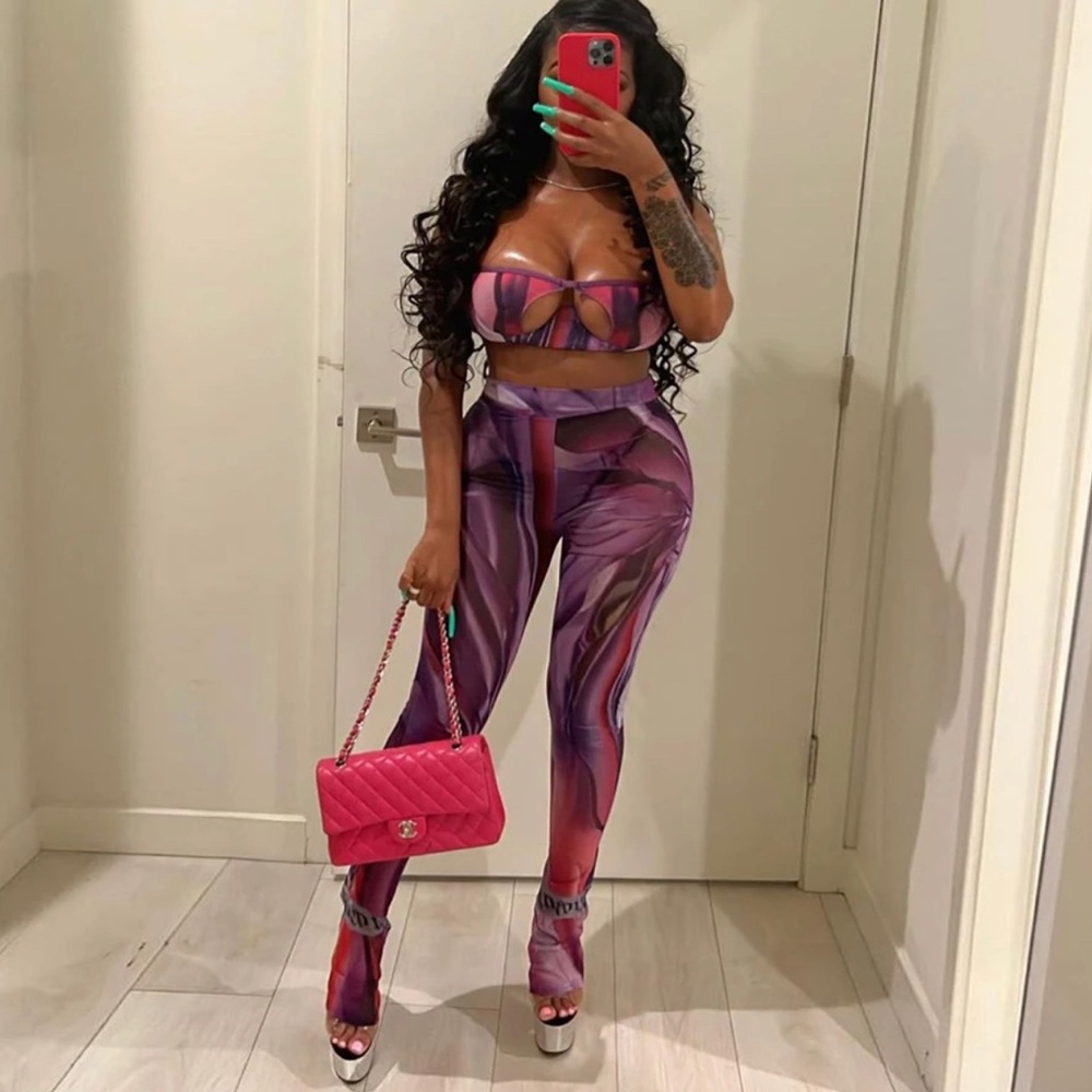 Pink and purple 2 piece set, brand new